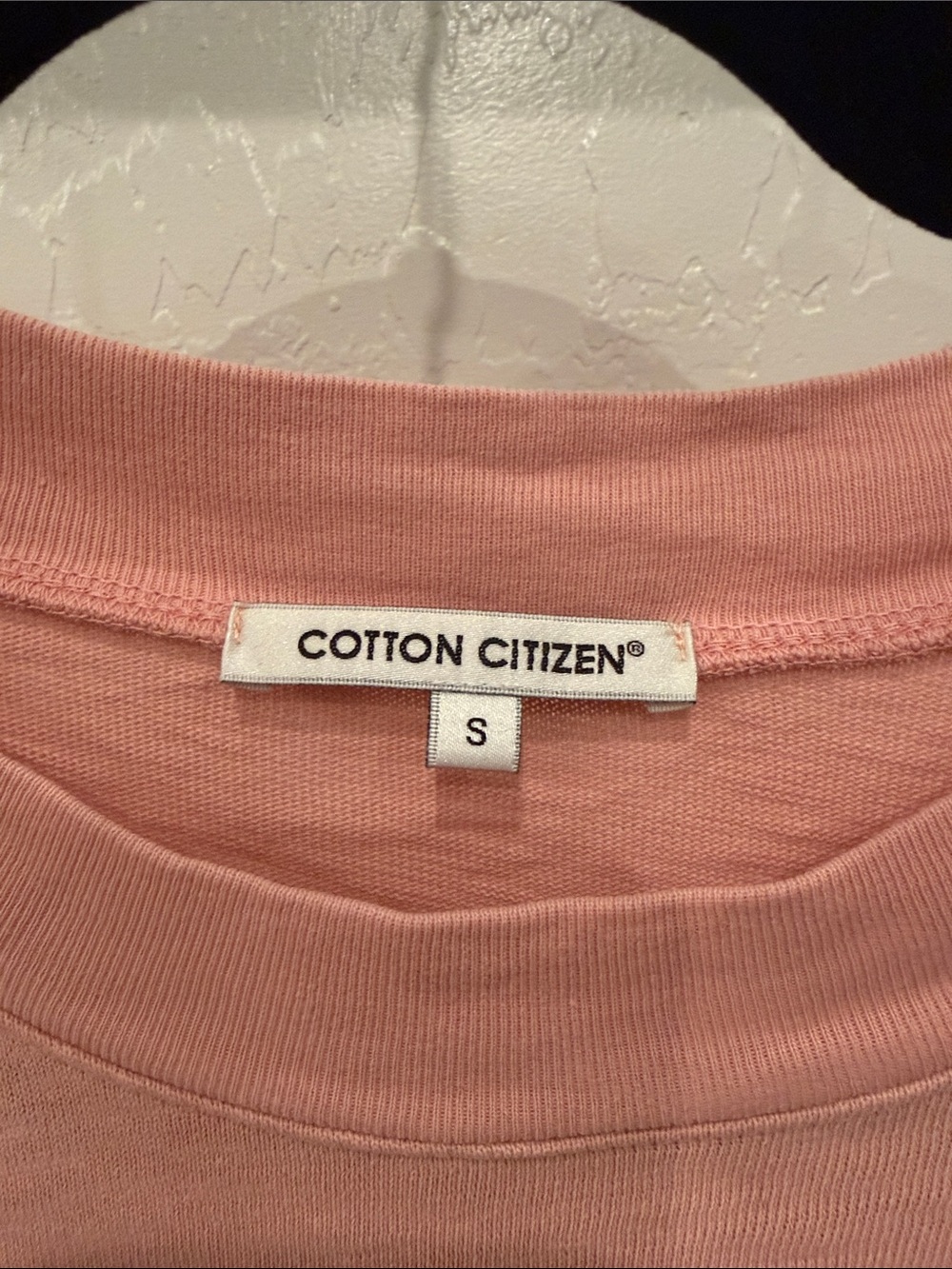 Cotton Citizen Pink Boxy Crop Crewneck Tee - Picture 3 of 3